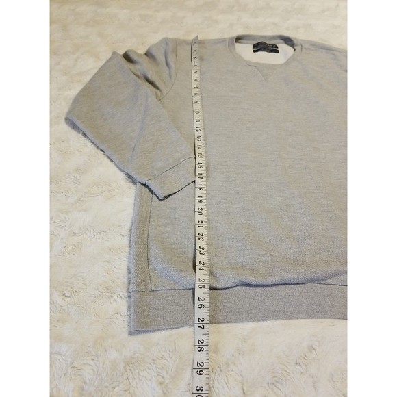 Zara Mens XXL Gray Sweatshirt Pullover Essentials Slim Fit Daily Outfit - Picture 8 of 13